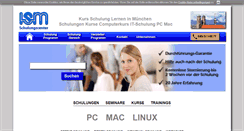 Desktop Screenshot of ism-schulung.de